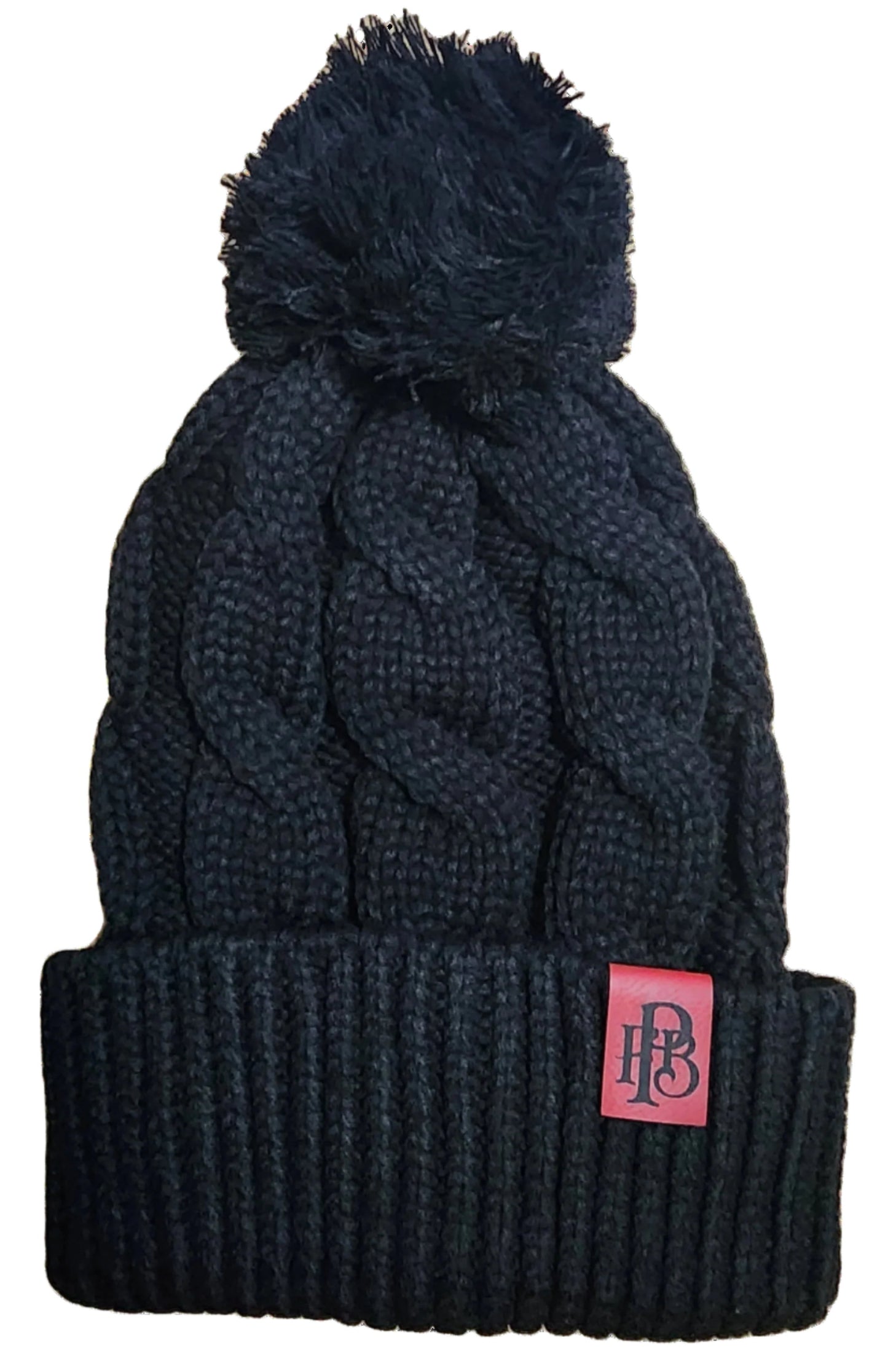 PFB Chunk knit Cuffed Beanie with POM POM